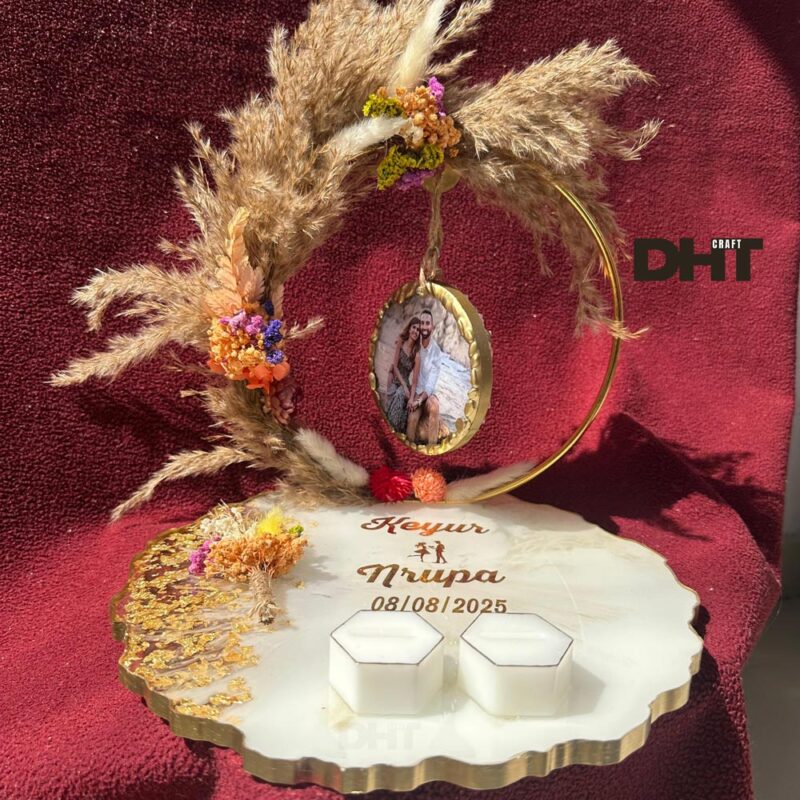 Resin Engagement Ring Platter - Customized - Image 3